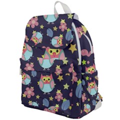 Owl-stars-pattern-background Top Flap Backpack by Salman4z