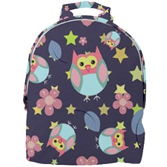 Owl-stars-pattern-background Mini Full Print Backpack by Salman4z