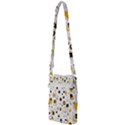Flat Geometric Shapes Background Multi Function Travel Bag View2