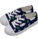 Swan Pattern Elegant Design Kids  Low Top Canvas Sneakers View2