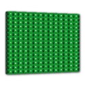 Green Christmas Tree Pattern Background Canvas 20  x 16  (Stretched) View1