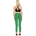 Green Christmas Tree Pattern Background Pocket Leggings  View2