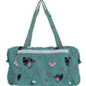 Raccoon Texture Seamless Scrapbooking Hearts Multi Function Bag View2