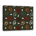 Art Halloween Pattern Creepy Design Digital Papers Canvas 14  x 11  (Stretched) View1