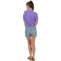 Art Pattern Design Seamless Scrapbooking Tie Front Shirt  View2