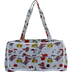 Background Pattern Texture Design Dog Music Multi Function Bag by pakminggu