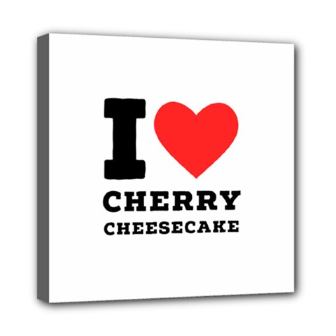 I Love Cherry Cheesecake Mini Canvas 8  X 8  (stretched) by ilovewhateva