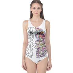 Neurodivergent Creative Smart Brain One Piece Swimsuit by pakminggu