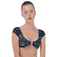 Remote Work Work From Home Online Work Cap Sleeve Ring Bikini Top by pakminggu