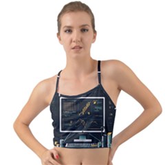 Remote Work Work From Home Online Work Mini Tank Bikini Top by pakminggu
