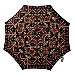 Vector Illustration Of Ukrainian Folk Seamless Pattern Ethnic Ornament Border Element Traditional Hook Handle Umbrellas (small) by pakminggu