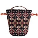 Vector Illustration Of Ukrainian Folk Seamless Pattern Ethnic Ornament Border Element Traditional Drawstring Bucket Bag View1