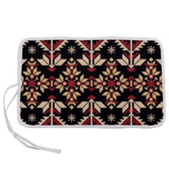 Vector Illustration Of Ukrainian Folk Seamless Pattern Ethnic Ornament Border Element Traditional Pen Storage Case (s) by pakminggu