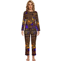 Binary Code Transformation Womens  Long Sleeve Lightweight Pajamas Set by pakminggu
