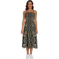 Brain Technology Data Digital Sleeveless Shoulder Straps Boho Dress by pakminggu