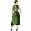 Mosaic Structure Background Tile Round Neck Boho Dress View2