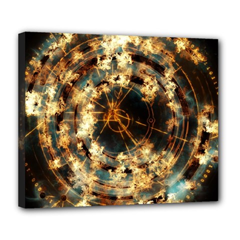 Science Fiction Background Fantasy Deluxe Canvas 24  X 20  (stretched) by danenraven