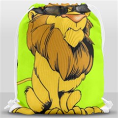 Lion Cartoon Parody Drawstring Bag (large) by danenraven