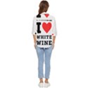 I love white wine Women s Quarter Sleeve Pocket Shirt View4