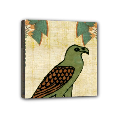Egyptian Paper Papyrus Bird Mini Canvas 4  X 4  (stretched) by Mog4mog4