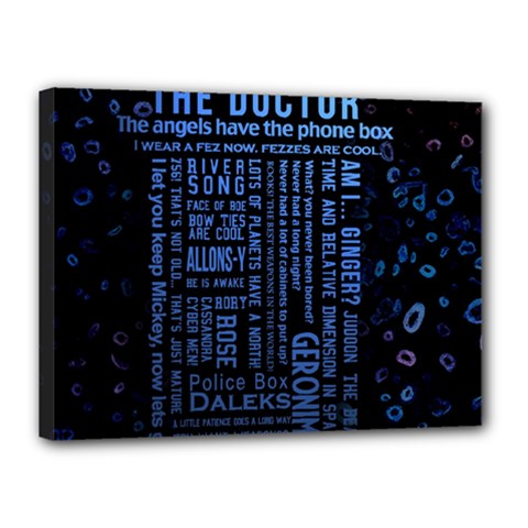Doctor Who Tardis Canvas 16  X 12  (stretched) by Mog4mog4