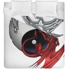 Yin And Yang Chinese Dragon Duvet Cover Double Side (king Size) by Mog4mog4