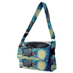 Star Starship The Starry Night Van Gogh Full Print Messenger Bag (m) by Mog4mog4