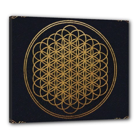 Horizon Sempiternal Bring Abstract Pattern Canvas 24  X 20  (stretched) by Bakwanart