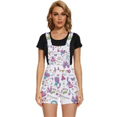 Princess Element Background Material Short Overalls by Bakwanart