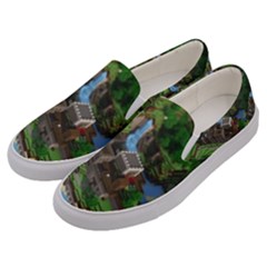 Green Village Miniature Technology Men s Canvas Slip Ons by Bakwanart