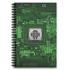 Technology Computer Chip Electronics Industry Circuit Board 5 5  X 8 5  Notebook by Bakwanart