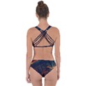 Abstract Colorful Circuit Criss Cross Bikini Set View2