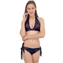 Abstract Colorful Circuit Tie It Up Bikini Set View1