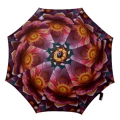 Pink Flowers Petals Blossoms Blooms Art Hook Handle Umbrellas (medium) by 99art