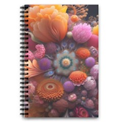 Flower Blossoms Petals Blooms 5 5  X 8 5  Notebook by 99art