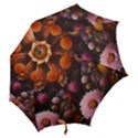 Flowers Petals Blossoms Art Flora Hook Handle Umbrellas (Medium) View2