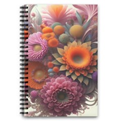 Flowers Flower Blossoms Petals Blooms 5 5  X 8 5  Notebook by 99art