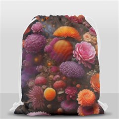 Flowers Blossoms Petals Blooms Drawstring Bag (small) by 99art