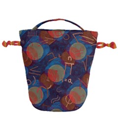 Background Graphic Beautiful Drawstring Bucket Bag by 99art