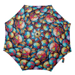 Pattern Seamless Balls Colorful Rainbow Colors Hook Handle Umbrellas (medium) by 99art