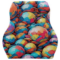 Pattern Seamless Balls Colorful Rainbow Colors Car Seat Velour Cushion  by 99art