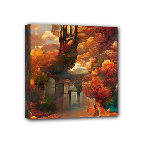 Collage Art Ai Wow Awesome Mini Canvas 4  X 4  (stretched) by 99art