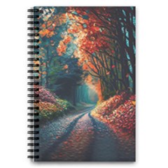 Forest Autumn Fall Painting 5 5  X 8 5  Notebook by 99art