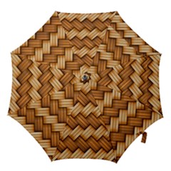 Wooden Weaving Texture Hook Handle Umbrellas (small) by 99art