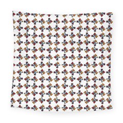 Mixed Abstract Colors Pattern Square Tapestry (large) by dflcprintsclothing