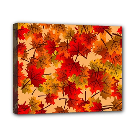 Wallpaper Background Autumn Fall Canvas 10  X 8  (stretched) by Vaneshart