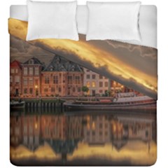 Old Port Of Maasslui Netherlands Duvet Cover Double Side (king Size) by 99art