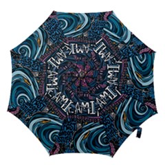 Graffiti Art Psychedelic Art Graphic Design Modern Art Hook Handle Umbrellas (medium) by 99art