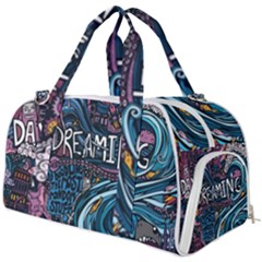 Graffiti Art Psychedelic Art Graphic Design Modern Art Burner Gym Duffel Bag by 99art