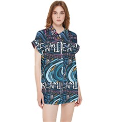 Graffiti Art Psychedelic Art Graphic Design Modern Art Chiffon Lounge Set by 99art